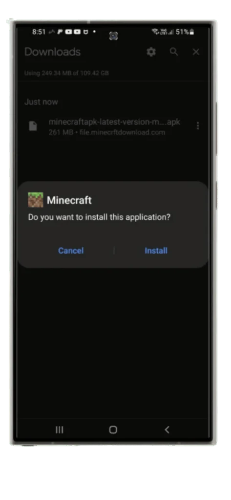 Minecraft installation process