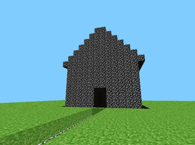 Minecraft house in version 1.21