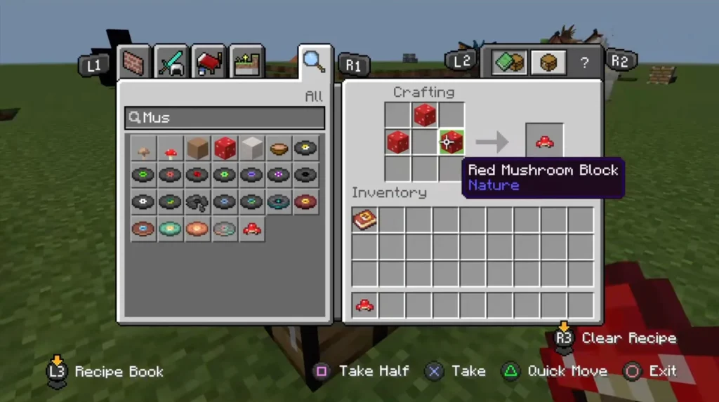 how to craft mushroom hat in minecraft movie addon